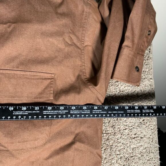 Michael Irvin 88 Playmaker Brown Shirt Button Front Men XXL 2XL Long‎ Sleeve - Picture 5 of 9